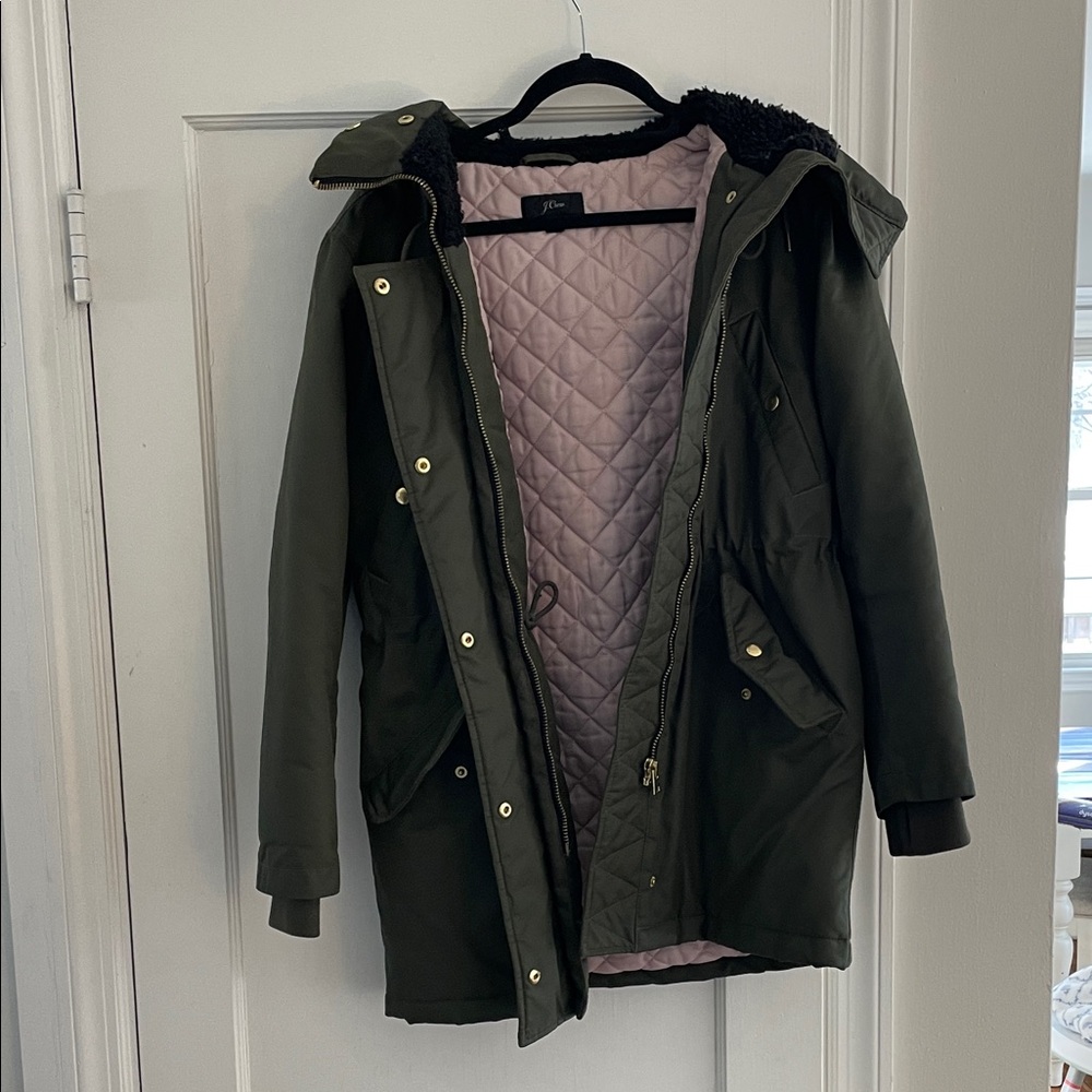 J. Crew Olive Green Coat